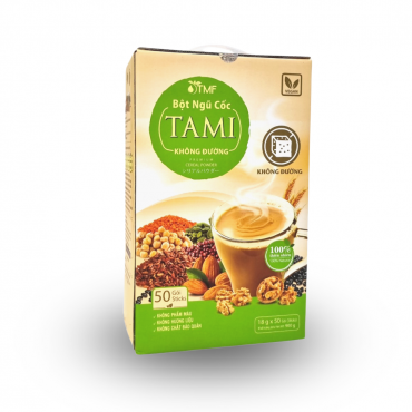 Bột ngũ cốc TAMI không đường 900 g (18 g x 50 gói)