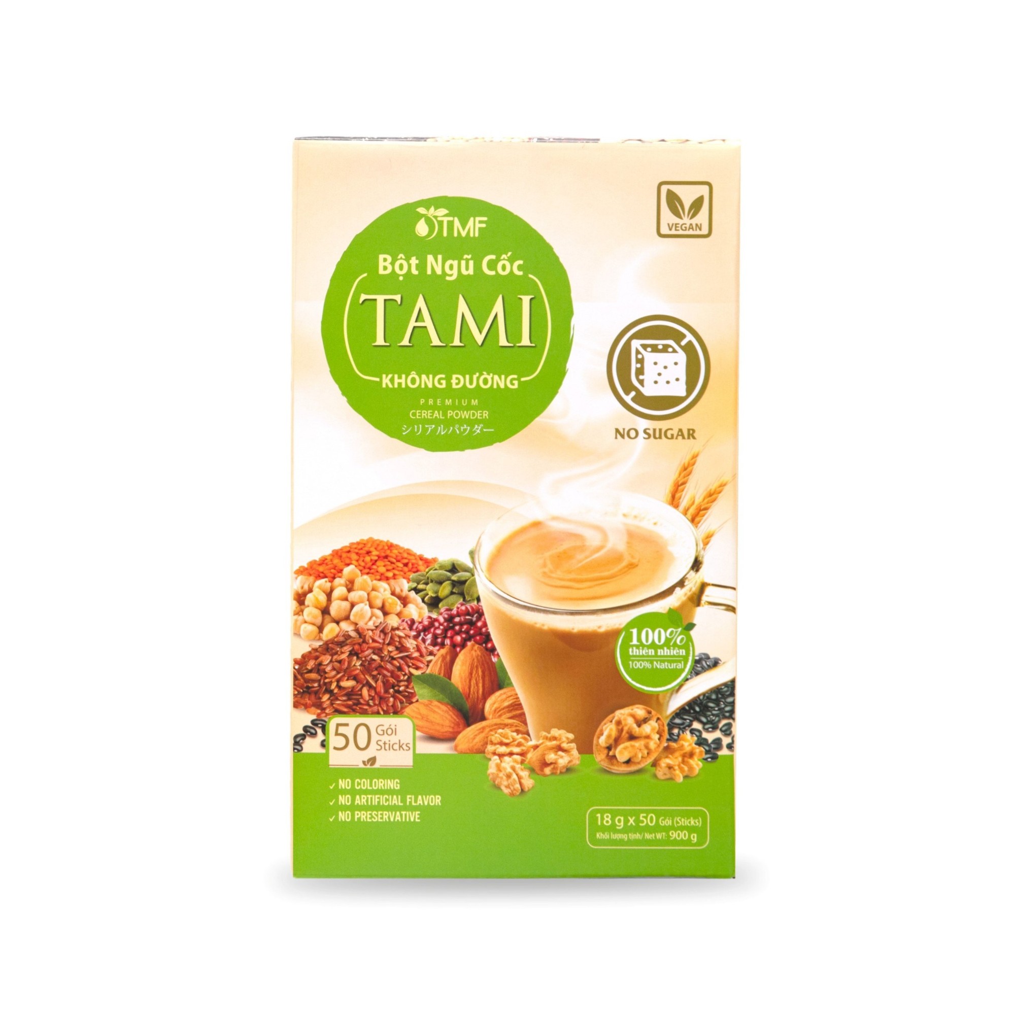 Bột ngũ cốc TAMI không đường 900g