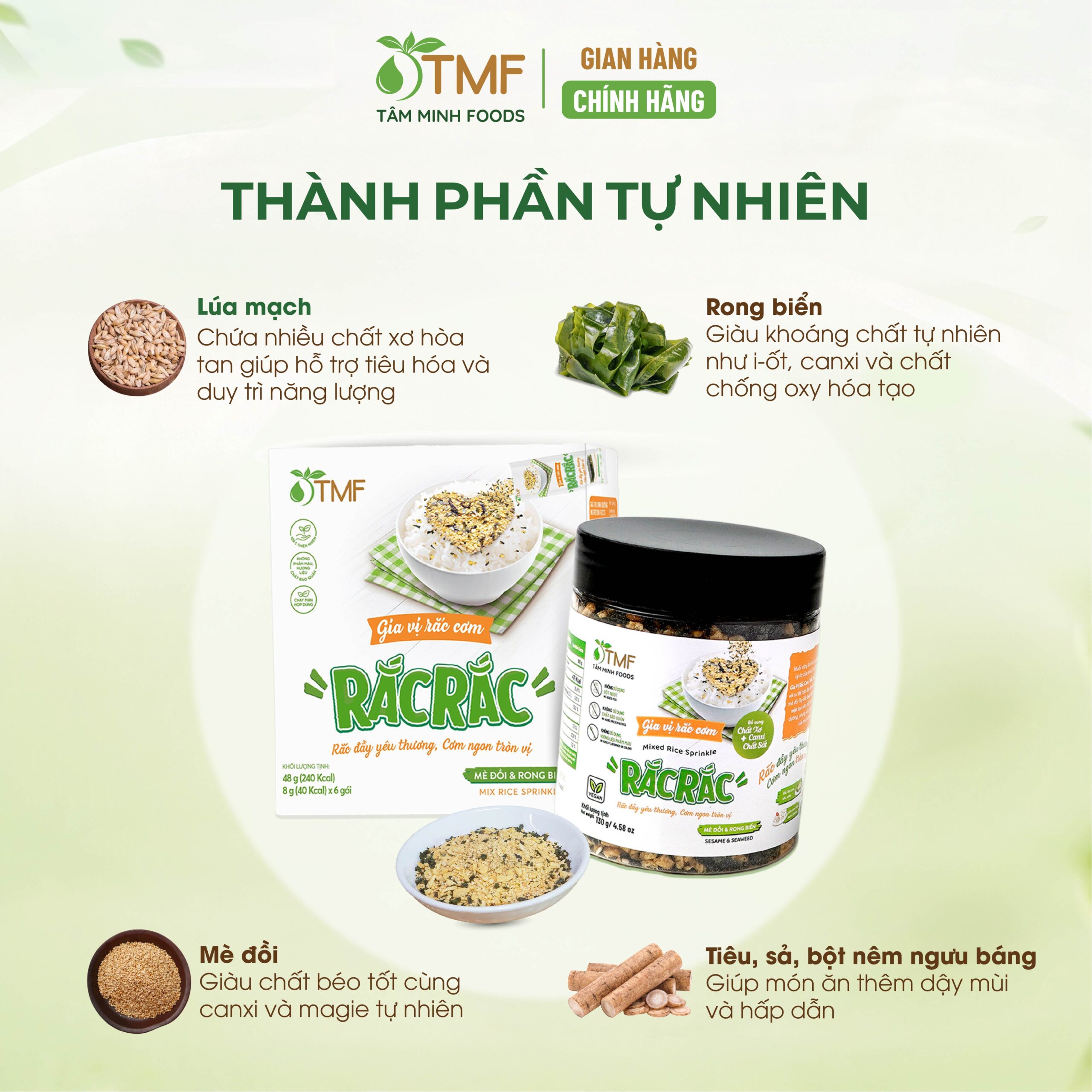 Rắc Rắc mixed rice sprinkle 48g