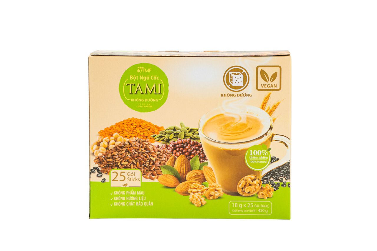 Bột ngũ cốc Tami không đường 450g