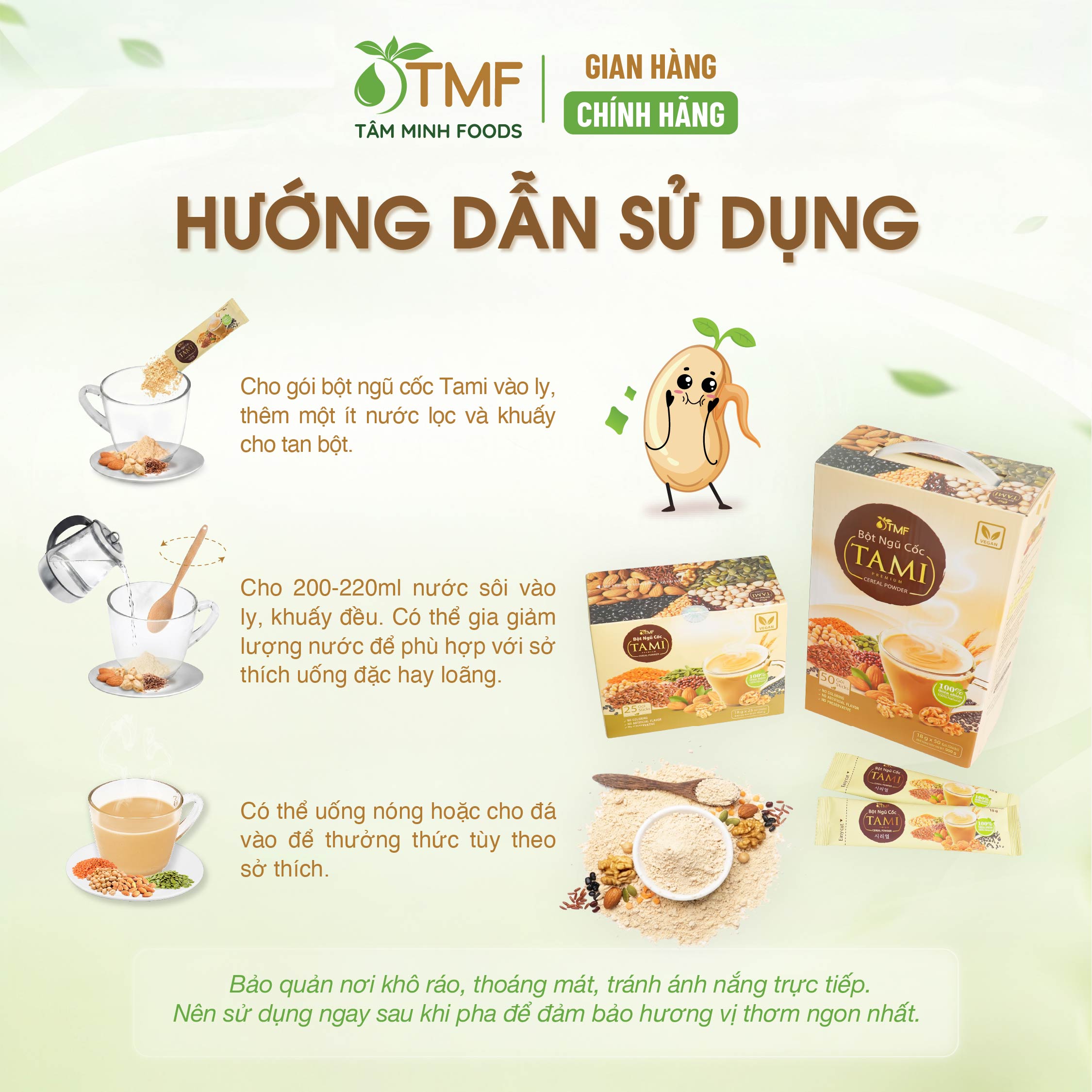 Tami mixed grain powder with sugar 900g
