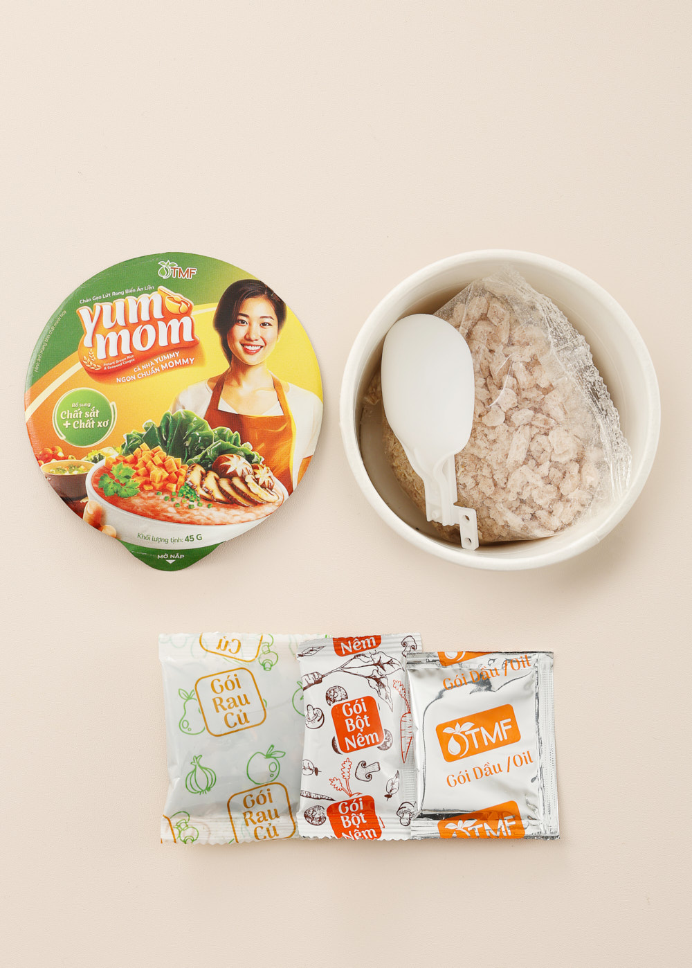 Yummom instant seaweed brown rice porridge 45g