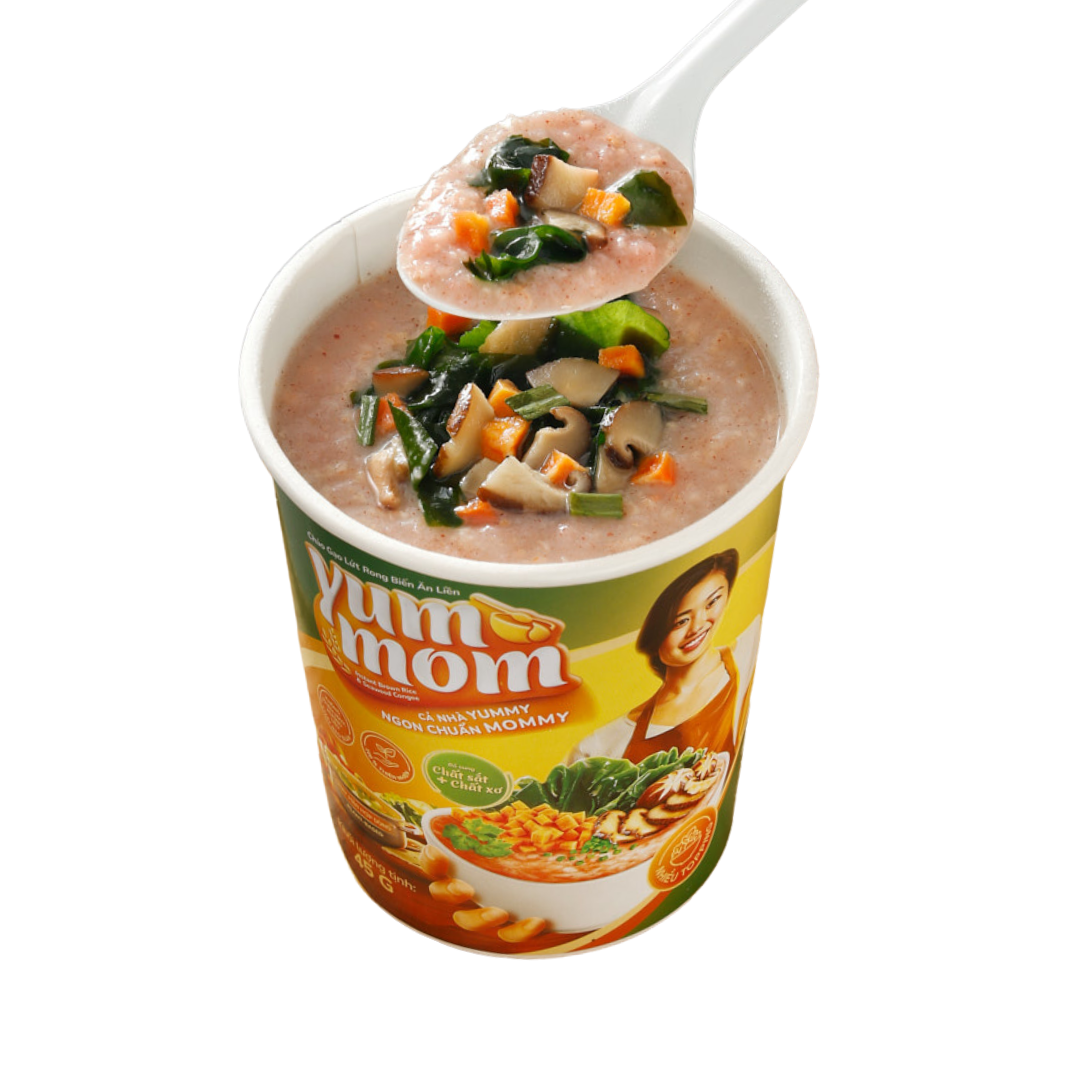 Yummom instant seaweed brown rice porridge 45g