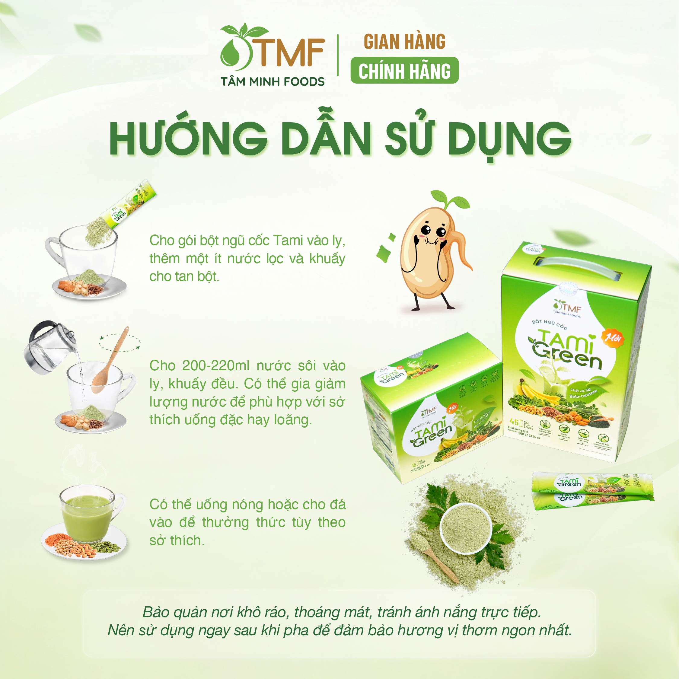 Bột ngũ cốc TamiGreen 300g