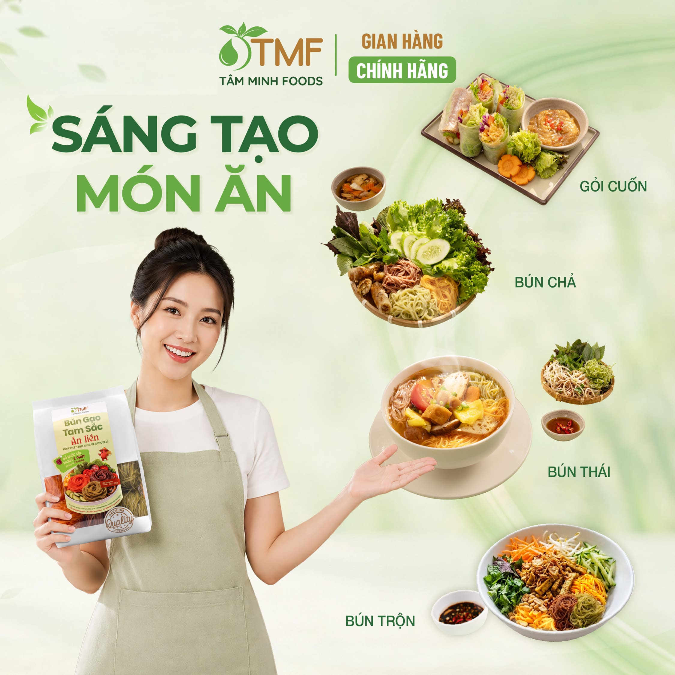Bún tam sắc ăn liền 450g