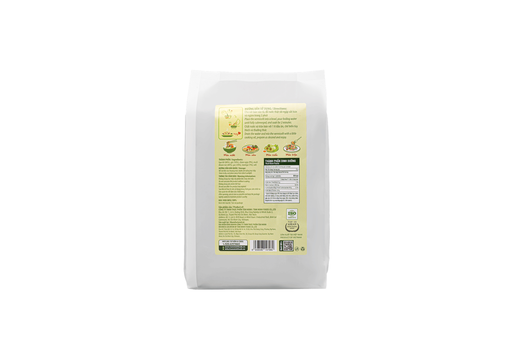 Bún tam sắc ăn liền 450g